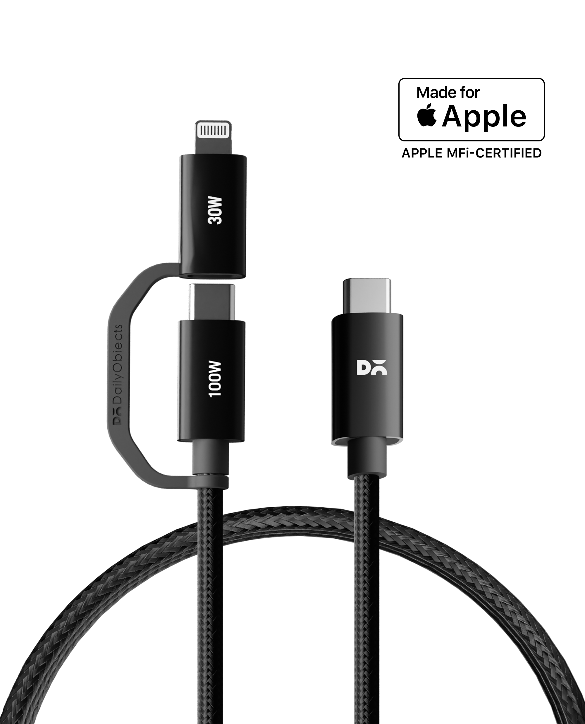 SURGE™ Kevlar Core 2-in-1 100W MFi Charging Cable — DailyObjects
