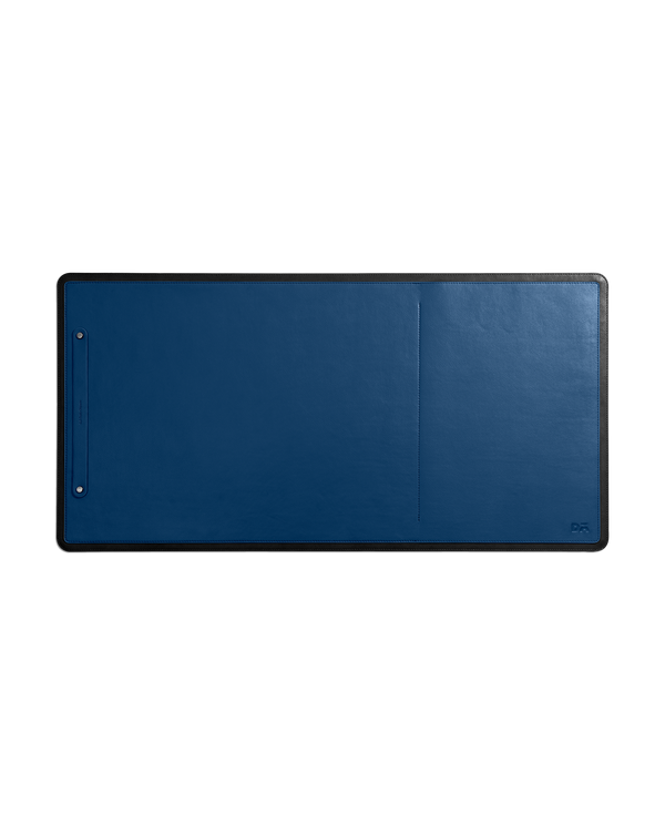 Black-Blue Dart Organiser Desk Mat (r2)