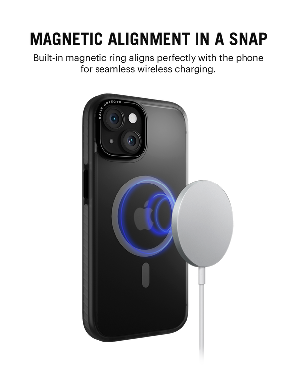 Black Nimbus MagSafe Phone Case Cover For iPhone 15