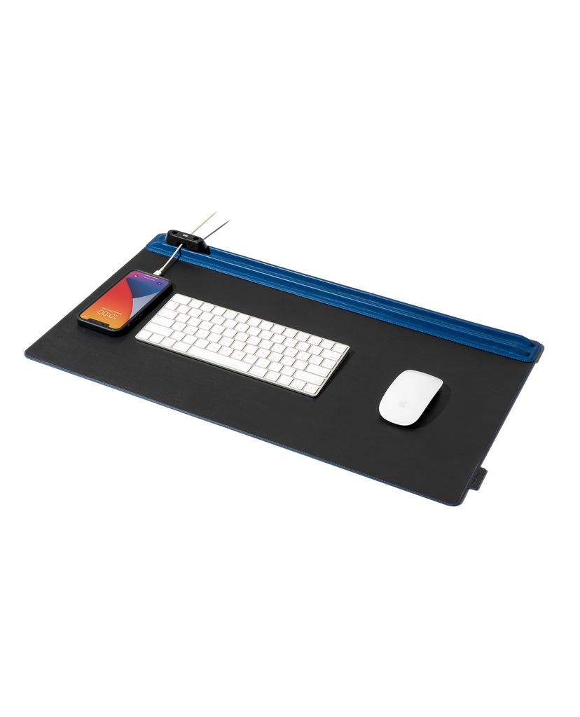 Snap On Organiser Desk Mat with Cable Holder + Phone Mount + Apple Watch Charging Stand