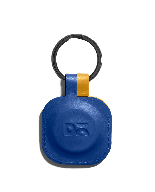 Blue-Mustard Zine AirTag Case (Square)