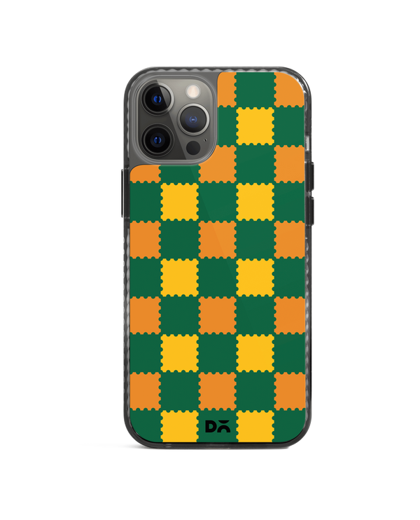 DailyObjects Multi Green Checkerboard Stride 2.0 Case Cover For iPhone 12 Pro