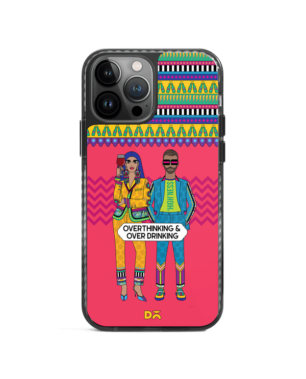 DailyObjects Overthinking & Overdrinking Stride 2.0 Phone Case Cover For iPhone 14 Pro