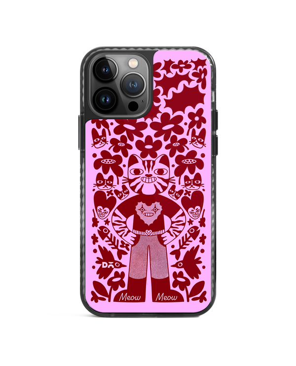 DailyObjects Purr Man Stride 2.0 Phone Case Cover For iPhone 14 Pro