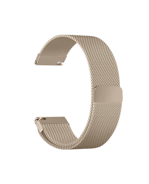 Black Milanese Loop WatchBand for Samsung/OnePlus/Fitbit Smartwatches (20mm)