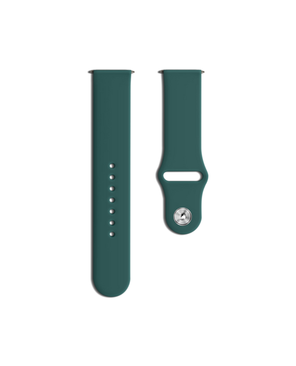 Green Silicone Click Universal WatchBand (22mm)