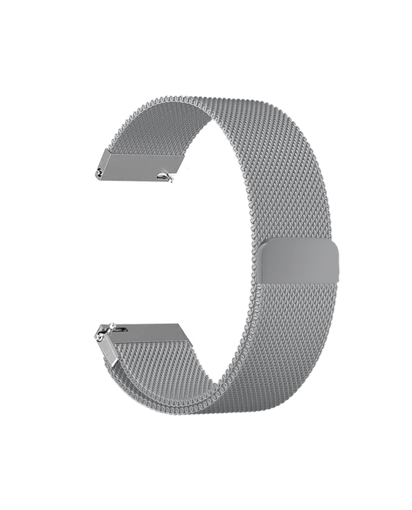 Black Milanese Loop WatchBand for Samsung/OnePlus/Fitbit Smartwatches (20mm)