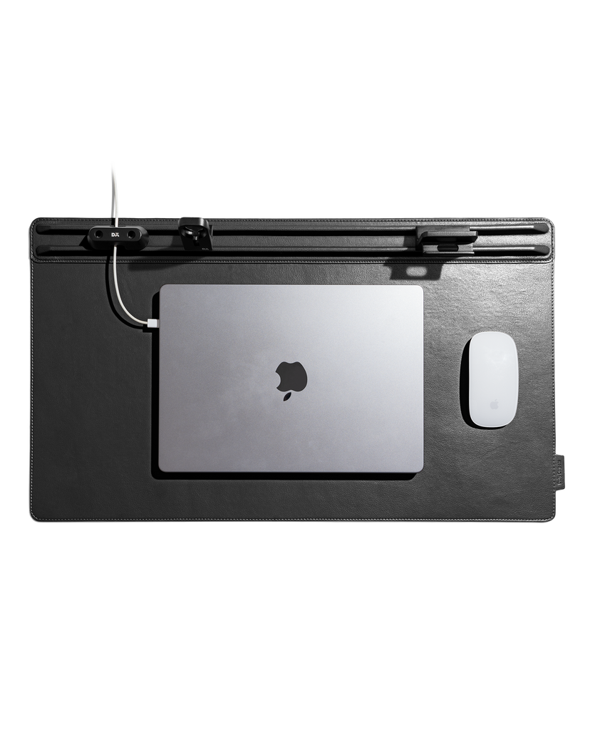 Snap On Organiser Desk Mat with Cable Holder + Phone Mount + Apple Watch Charging Stand