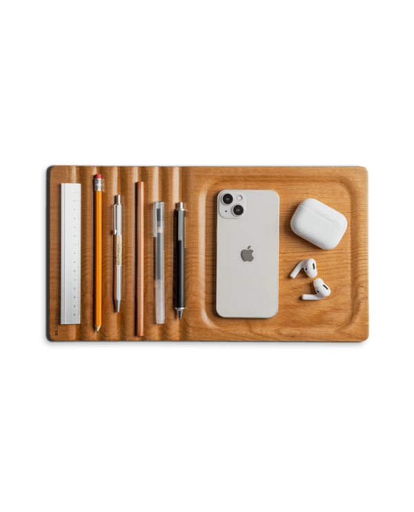 Striate Wooden Tray