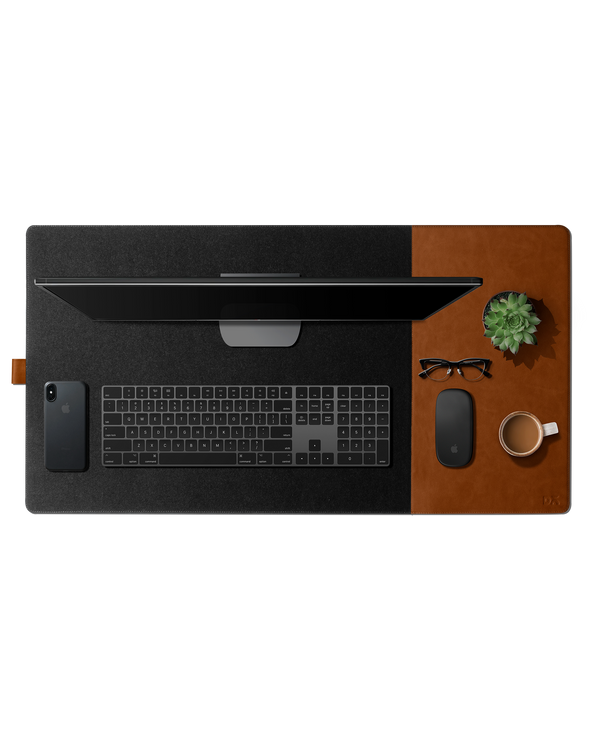 Turf 2.0 Felt Desk Mat and Mouse Pad - (Grey)