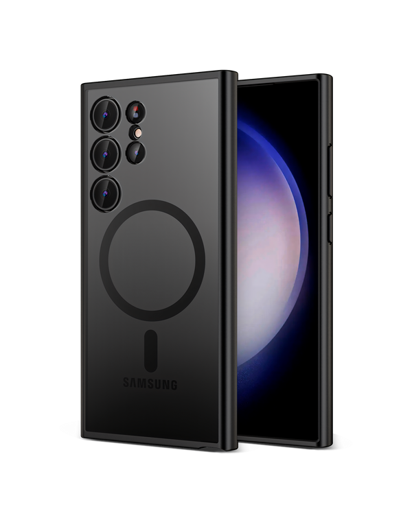 Black Nimbus Magnetic Phone Case Cover For Samsung Galaxy S24 Ultra