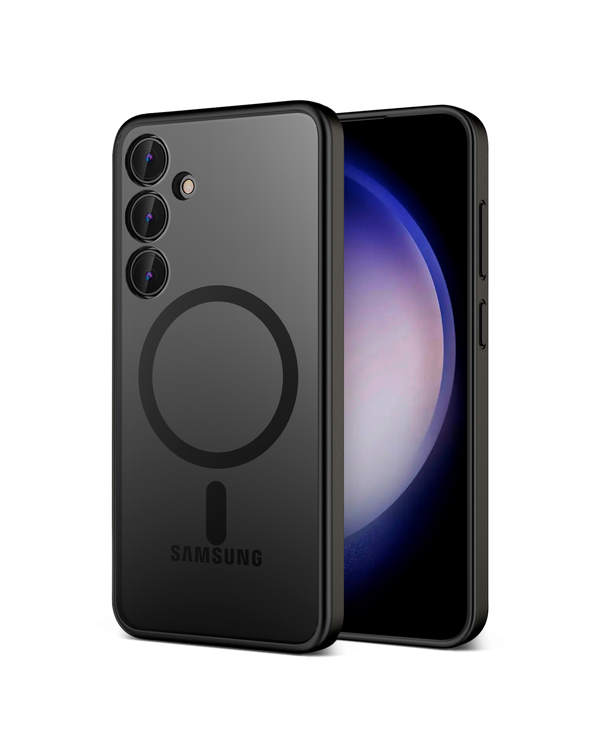 Black Nimbus Magnetic Phone Case Cover For Samsung Galaxy S24