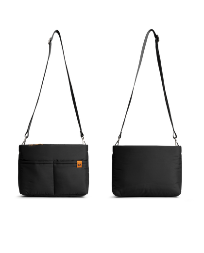 Carbon Black Retreat Crossbody Bag