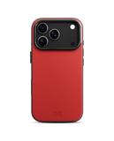 Black-Beige Leatherite MagSafe Phone Case Cover for iPhone 17 Pro Max