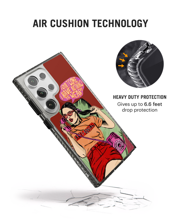 Anti Social Babe Stride 2.0 Case Cover For Samsung Galaxy S24 Ultra