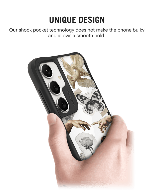 Art Affair Black Hybrid Clear Case Cover For Samsung Galaxy S24