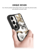 Art Affair Black Hybrid Clear Case Cover For Samsung Galaxy S24