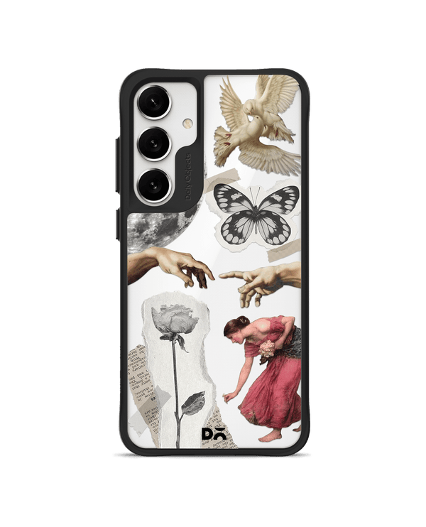 Art Affair Black Hybrid Clear Case Cover For Samsung Galaxy S24 Plus