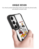 Binge Watch Black Hybrid Clear Case Cover For Samsung Galaxy S24 Plus