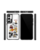 Binge Watch Black Hybrid Clear Case Cover For Samsung Galaxy S24 Plus