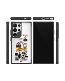 Binge Watch Black Hybrid Clear Case Cover For Samsung Galaxy S24 Ultra