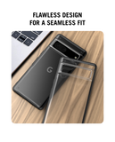 Black Frosted Clear Case Cover For Google Pixel 7