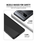 Black Frosted Clear Case Cover For Google Pixel 7 Pro