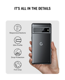 Black Frosted Clear Case Cover For Google Pixel 7 Pro