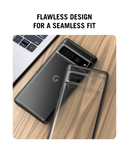 Black Frosted Clear Case Cover For Google Pixel 7 Pro