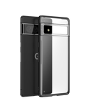 Black Frosted Clear Case Cover For Google Pixel 7 Pro