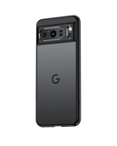 Black Frosted Clear Case Cover For Google Pixel 8 Pro