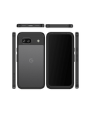 Black Frosted Clear Case Cover For Google Pixel 8a