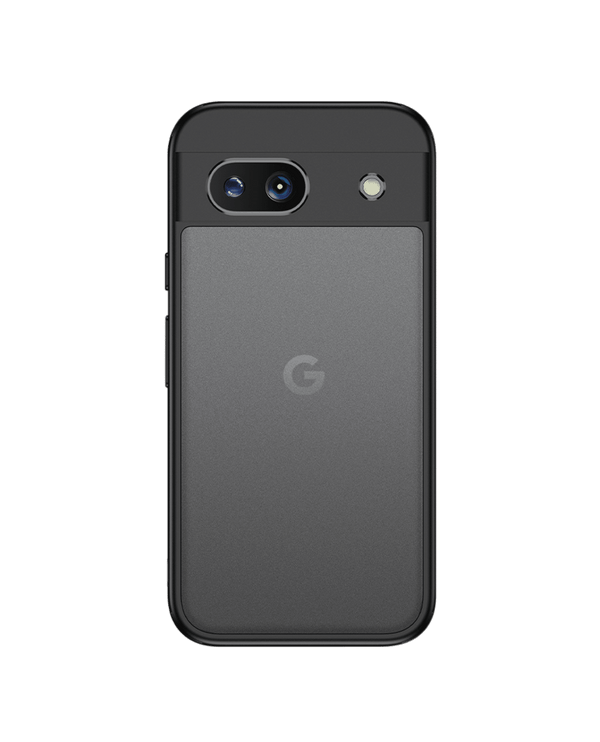 Black Frosted Clear Case Cover For Google Pixel 8a