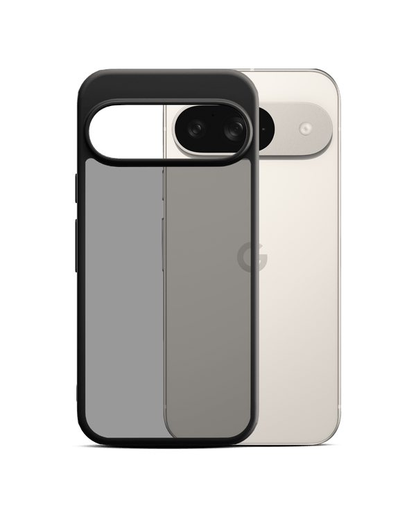 Black Frosted Clear Case Cover For Google Pixel 9