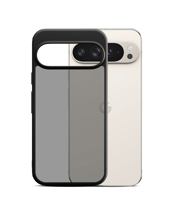 Black Frosted Clear Case Cover For Google Pixel 9 Pro