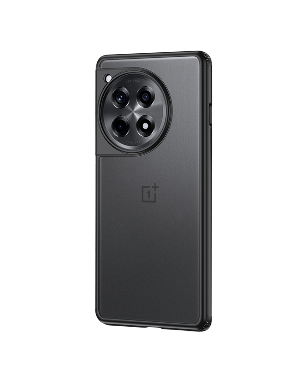 Black Frosted Clear Case Cover For OnePlus 12R