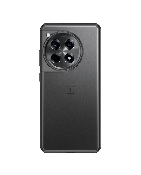 Black Frosted Clear Case Cover For OnePlus 12R