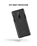 Black Frosted Clear Case Cover For OnePlus 8
