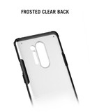 Black Frosted Clear Case Cover For OnePlus 8 Pro