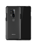 Black Frosted Clear Case Cover For OnePlus 8 Pro