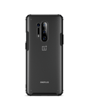 Black Frosted Clear Case Cover For OnePlus 8 Pro