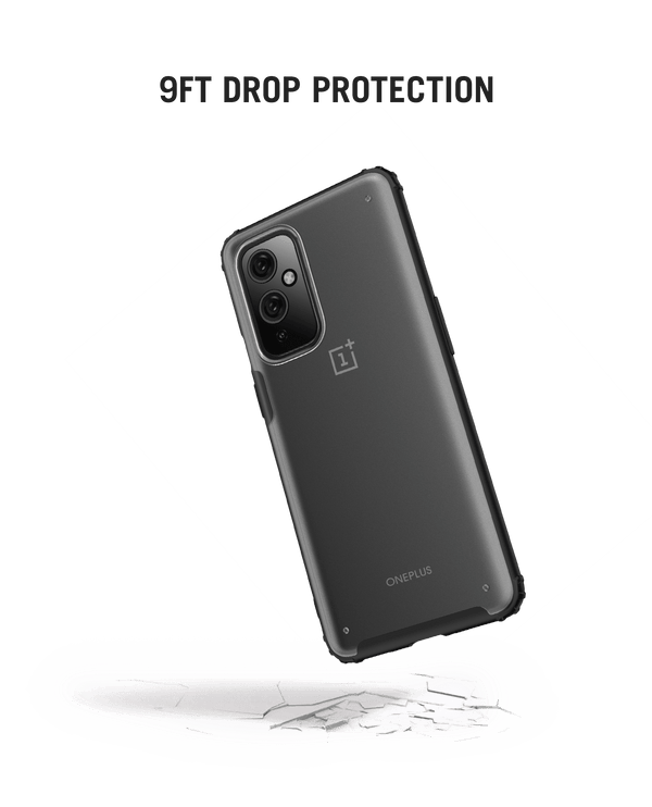 Black Frosted Clear Case Cover For OnePlus 9