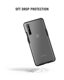 Black Frosted Clear Case Cover For OnePlus Nord