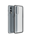 Black Frosted Clear Case Cover For OnePlus Nord 2