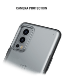 Black Frosted Clear Case Cover For OnePlus Nord 2