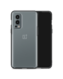 Black Frosted Clear Case Cover For OnePlus Nord 2