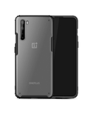 Black Frosted Clear Case Cover For OnePlus Nord