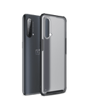 Black Frosted Clear Case Cover For OnePlus Nord CE