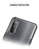 Black Frosted Clear Case Cover For OnePlus Nord CE