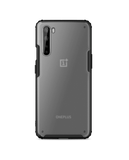 Black Frosted Clear Case Cover For OnePlus Nord